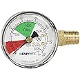 Taprite Regulator Guage, 0-2000 PSI, Left Hand Thread