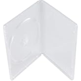 Maxtek 14mm Single Clear Standard DVD Case with Outter Clear Sleeve, 25 PCs. Disc Not Included.