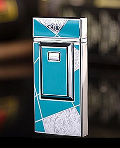TOLEAD Double Arc Lighter Windproof USB Charging Lighter Rechargeable Flameless Electronic Pulse Ultra-thin Cigarette Lighter Metal Novelty Torch Lighter No Gas Cigar Lighter Souvenir for Men Gentlemen (Green)