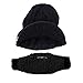 Beard Head Stubble Rider Beard Beanie - Original Handmade Brimmed Hat and Removable Beard Black