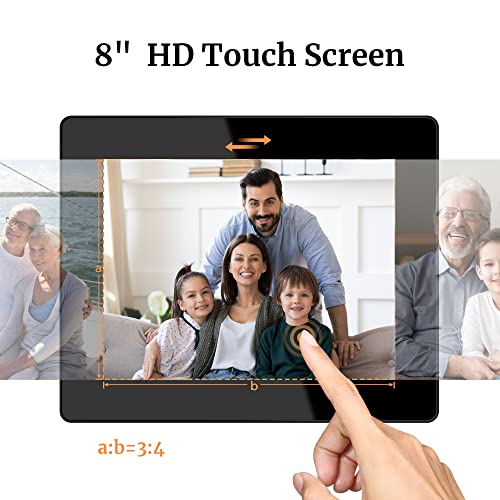 Dragon Touch Digital Picture Frame, 8Inch WiFi Digital Photo Frame