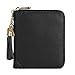 SafeCard 40 Card Solts Women's Credit Card Case Wallet 2 ID Window and Zipper Card Holder (40 Card Black)