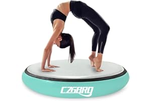 CZGBRO Air Spot Gymnastics Mat, Air Mat Tumble Track Gymnastic Equipment Inflatable Tumbler Backbend Trainer with Electric Pump for Yoga Cheerleading Home & Water Use
