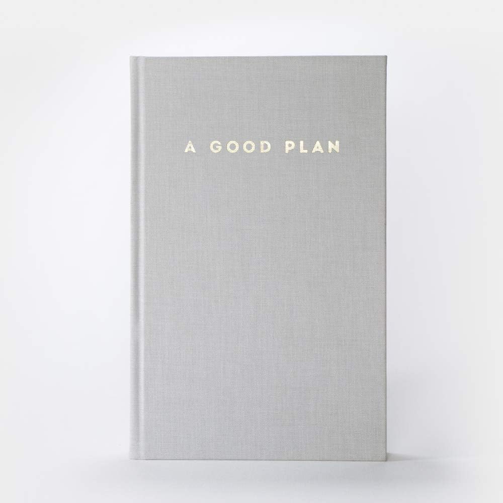 A Good Plan | Holistic Calendar for More Mindfulness and self-Love | undated Journal and Planner (Grey)