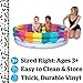 BigMouth Inc Inflatable Kiddie Pool, Blow Up Kid Swimming Pool for Backyard, Small Swim & Splash Pool for Kids - Rainbow, 5 Feet Wide