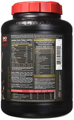 ALLMAX ISOFLEX Whey Protein Isolate, 90% Pure Protein, Amazing Taste, Chocolate, 5 Pound