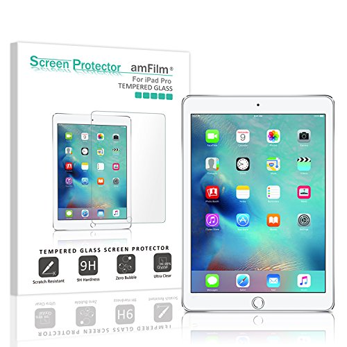 amFilm iPad Pro 12.9 inch Tempered Glass Screen Protector 