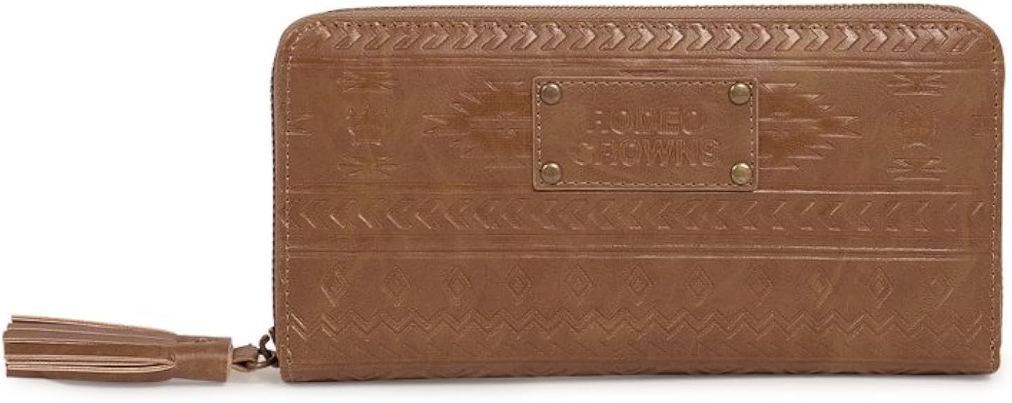 Amazon ロデオクラウンズ 長財布 C Ortega Embossed 18 キャメル 財布