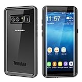 Updated Temdan Samsung Galaxy Note 8 Waterproof Case with Kickstand and Floating Strap IP68 Shockproof Protective Clear Case with Built in Screen Protector for Galaxy Note 8 (2017) (Pro Version)