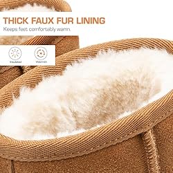 DREAM PAIRS Snow Boots for Women Genuine Suede Faux