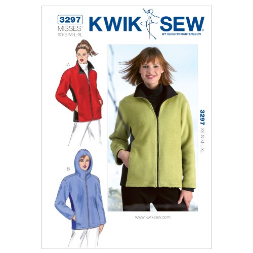 Kwik Sew K3297 Jackets Sewing Pattern, Size XS-S-M-L-XL