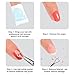 Bememo 3 Pack Cuticle Pushers Nail Scraper Cuticle Peeler Scraper Triangle Stainless Steel Nail Polish Remover with 3 Storage Bags