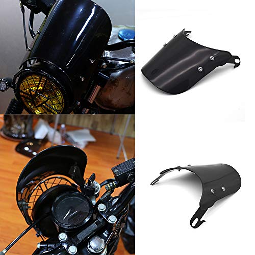 Motorcycle Small Windshields,Universal Windscreen Wind Defector w/Mount