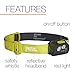 Petzl - ACTIK Headlamp, 300 Lumens, Active Lighting, Red