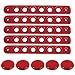 Opall Grab Handle Inserts Cover+Push Button Knobs Cover Trim for 2007-2018 Jeep Wrangler JK & Unlimited 5PCS RED