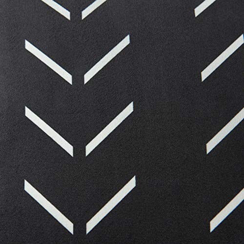 Nestinco Set of 2 Boho Pillow Covers 24 x 24 inches Black Square Pillow