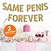 Big Gold Same P Forever Banner - 7.8 Inch Tall Letters, Bachelorette Party Decorations Set with Bonus Tattoos, Hen Party Banner Sign Decorations and Supplies Kit for Bridal Shower