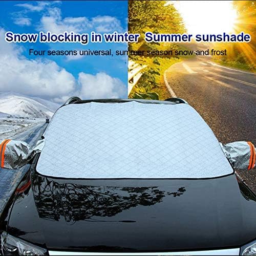 車フロントガラスカバー 凍結防止 サンシェード 氷 霜 雪 ほこり 黄砂 粉じん 落葉対策 霜 汚れから守る Suv車 軽自動車に適用 2 4 1 2m Ammbous B07znkr2lf 865円