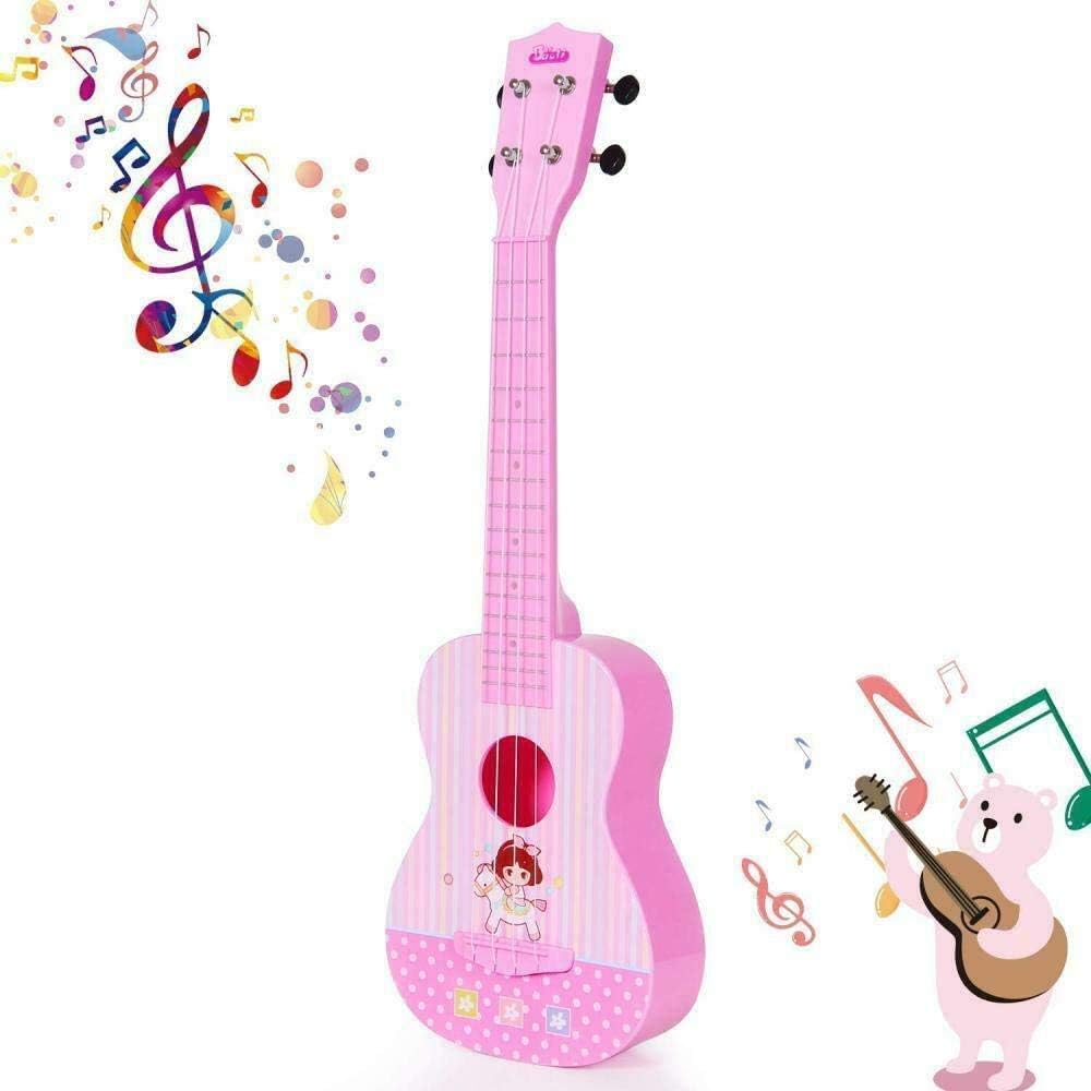 23 Inch Pink Acoustic Toy Guitar - Amazon Com Hanmun Unicorn Musical Ukulele Guitar Toys 23 Inch Pink Guitar With 4 Strings Musical Instruments Learning Educational Toys For Kids Children Adult Children Pink Toys Games