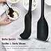 WALFOS BPA Free & Food Grade Silicone Spatulas - High Heat Resistant Non-Stick Silicone Rubber Spatula for Cooking, Baking and Mixing - Strong 304 Stainless Steel Core Technology (3-Piece Set)