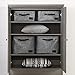 South Shore Versa 2-Door Armoire with Drawers Gray Maple, Traditional