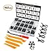 BYNIIUR 51 Pcs Trim Removal Tool,Auto Push Pin Bumper Retainer Clip Set Pry Kit Car Panel Radio Removal Auto Clip Pliers (Balck)