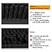 Vdomus Soft Microfiber Shag Bath Rug, Extra Absorbent Comfortable, Anti-Slip,Machine-Washable Large Bathroom Mat(Black 32'' X 20'')