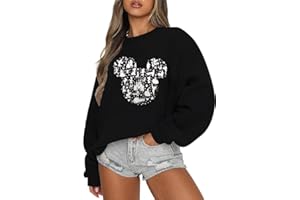 kecukqay Magic Kingdom Castle Sweatshirts For Women Castle Fairy Graphic Sweatshirt Family Holiday Vacation Casual Pullover