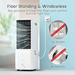 SKYICE Evaporative Air Cooler, 3-IN-1 Windowless