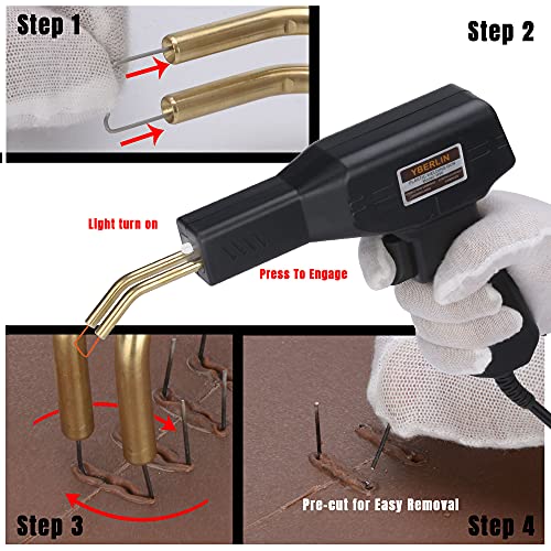 Hot Stapler for Plastic Welder, 50W Fast Heat Up Deep Fix Crack