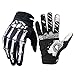 Easetech Cycling Gloves for Men Women, Bike Gloves Touchscreen, Motorcycles Riding, MTB, Road Bike Skeleton Bones Gloves