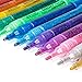 ZEYAR Glitter Paint Marker Pens, Water Based, Fine Point, Set of 12, Multiple Colors, Great for Gift Card, Poster, Album, Christmas Card and more