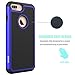 OEAGO iPhone 8 Plus Case, iPhone 7 Plus Case [Drop Protection] [Shock Proof] Hybrid Dual Layer Rubber Plastic Impact Defender Rugged Hard Case Cover Shell for Apple iPhone 8 Plus / 7 Plus - Blue