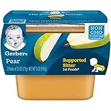 Gerber 1st Foods Pears, 2.5 Ounce Tubs, 2 Count (Pack of 8)