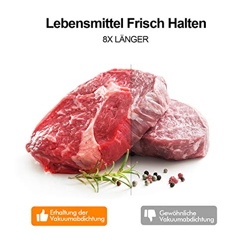 Vakuumiergerät, Vakuumierer für trockene und feuchte Lebensmittel Super Saugleistung Vacuum Sealer Leichtes… – Bild 3