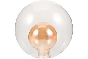 Zerodeko Glass Lamp Shade 3.14 Inch G9 Base Molecular Ball-in-Ball Frosted Glass Lampshade Replacement for Ceiling Pendant Li