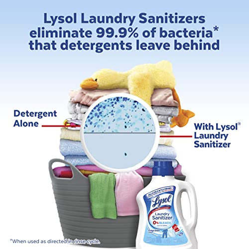 Lysol Laundry Sanitizer Additive, Crisp Linen, 90oz + Lysol