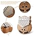 Owl Kalimba Thumb Piano 17 Keys Thumb Instrument with Number Sticker, Tuning Hammer, Protective Box and Cleanning Cloth