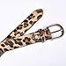 Talleffort Leopard Print PU leather Belt Women's Waist Belt Artificial Horse hair Belts for Women S