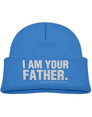 Kid I Am Your Father Unisex Cotton Beanie Hat For Cute Baby Boy/Girl Soft Toddler Infant Cap Black