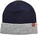 KBW-264 NAV-LGY Cuffed Two Tone Ribbed Beanie Winter Knit Ski Hat Skully