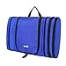 BAGAIL Flat Toiletry Kit, Cosmetic Organizer Bag for Travel Accessories Dark Blue