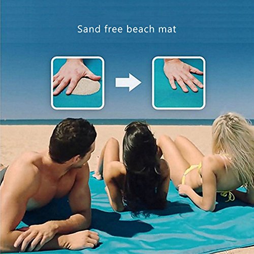 Kamo Sand Free Beach Mat - Dirt & Dust Disappear.Sand Proof Blanket for Beach,Picnic,Park,Camping & Hiking,Family Trips and Outdoor - Thumbnail 4