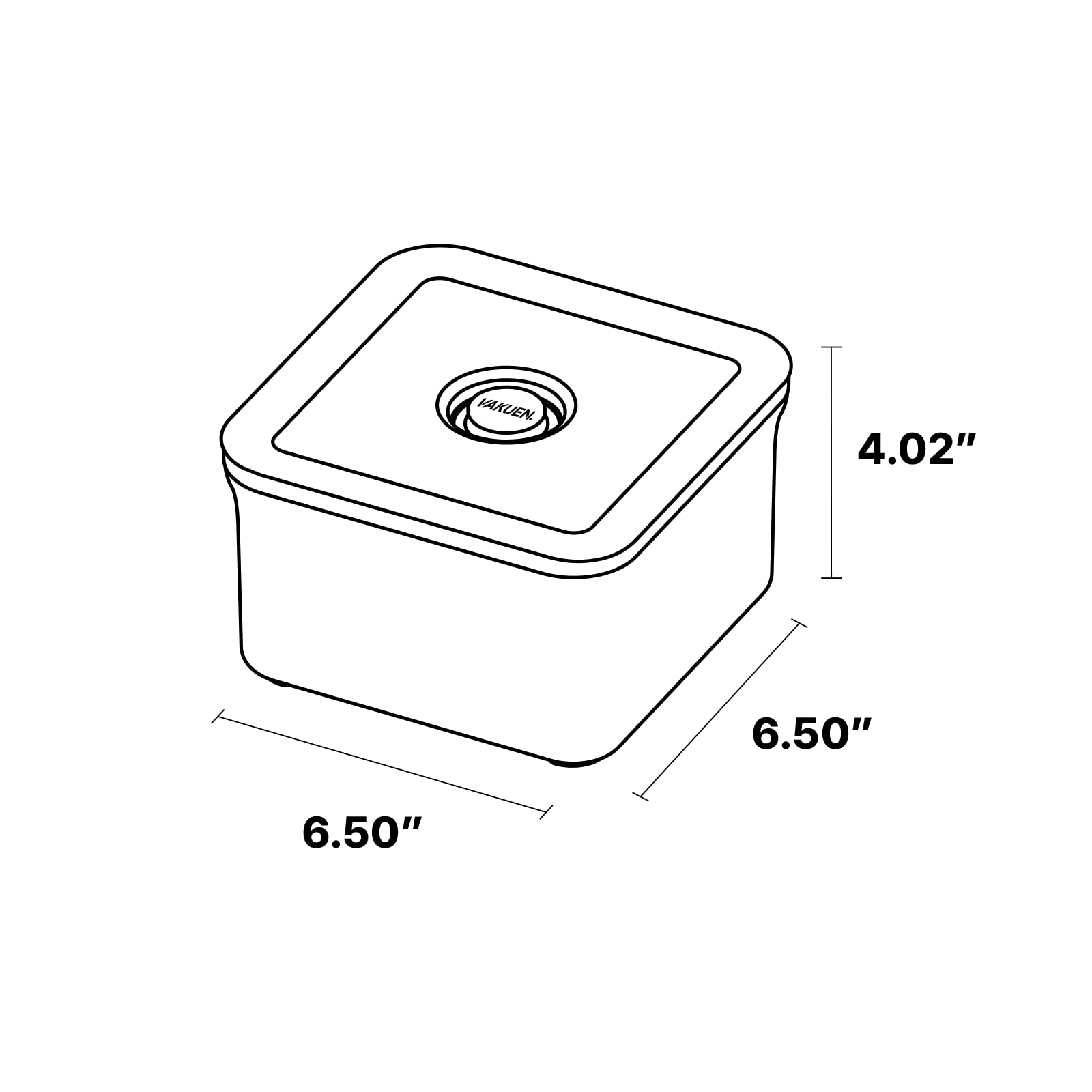 Premium Airtight Food Storage Containers, Square 2PC/Set(1.48qt/1.4Lx2pcs), Smart One-Click Seal Lid, No Hinges, 100% Leak Proof, BPA-FREE, Dishwasher, Freezer & Microwave Safe