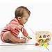 Lewo Large Wooden Shape Sorter Bus Classic Push Pull Truck Toy for Toddlers Baby Color Recognition Geometry Learning Toys