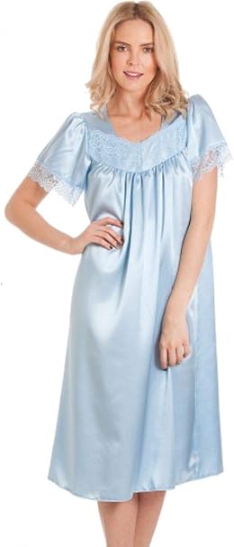 ladies satin nightdresses uk