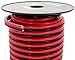 10 Gauge Copper Clad Aluminum 50 ft Red & 50 feet Black Bonded Zip Wire for Car Audio Video LED Light Amplifier Remote Relay Harness Wiring