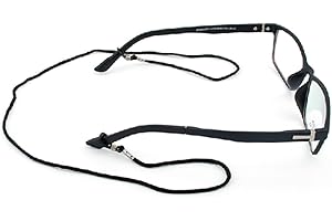 TOVINANNA Black Nylon Eyeglasses Neck Cord Anti-skid Glasses Holder for Sunglasses, Lightweight and Sturdy Spectacle Frame St