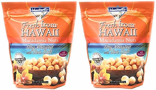 MacFarms Fresh from Hawaii Dry Roasted Macadamia Nuts with Sea Salt, 2Pack (24 oz Each) - Thumbnail 2