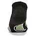 Feetures! Men's Elite Max Cushion No Show Tab, black + Reflector, medium